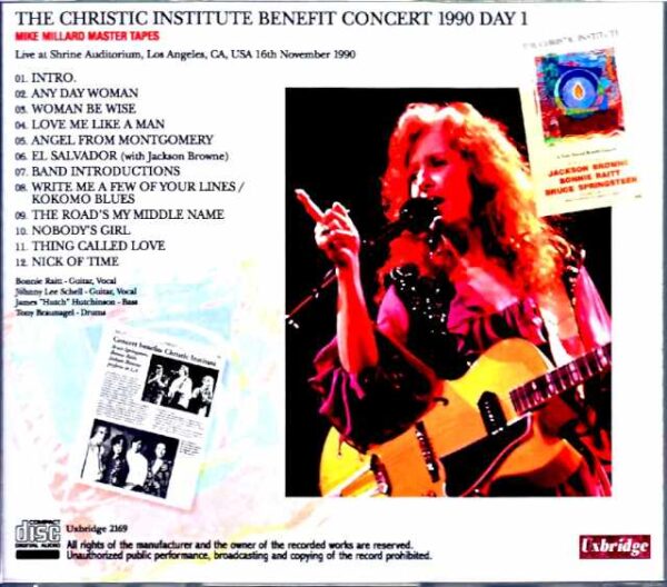 Bonnie Raitt Bonnie Raitt/CA,USA 11.16.1990 Mike Millard Master Tapes - Image 2