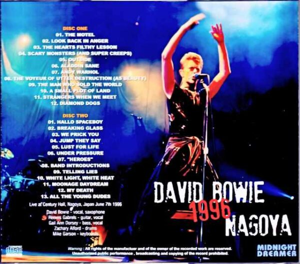 David Bowie/Aichi,Japan 1996 Complete - Image 2