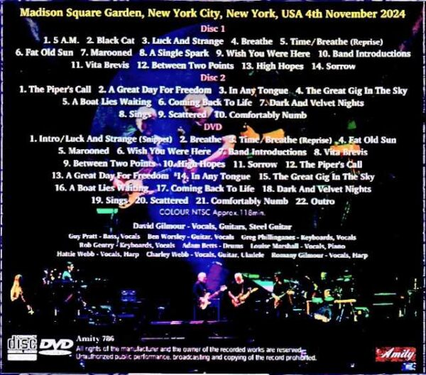 David Gilmour/NY,USA 11.4.2024 Complete & more - Image 2