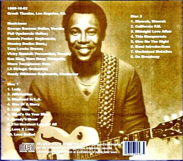 George Benson/CA,USA 1980 - Image 2