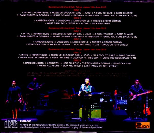 Boz Scaggs/Tokyo,Japan 2015 3 Days - Image 2