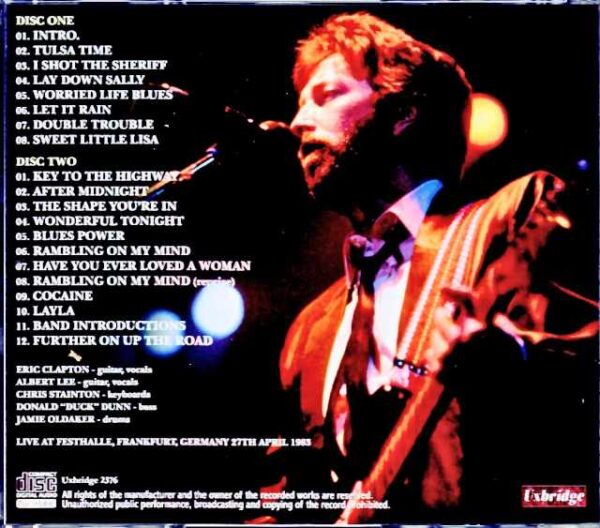 Eric Clapton/Germany 1983 Complete Upgrade - Image 2