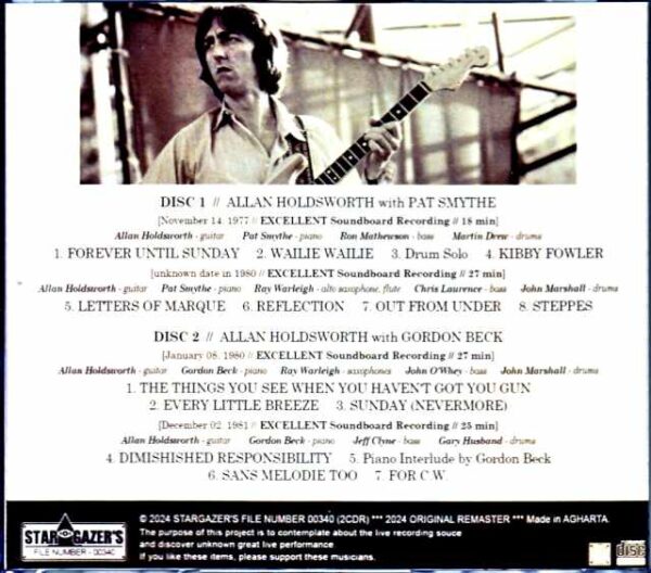 Allan Holdsworth/BBC Radio Tapes 1977-1981 - Image 2
