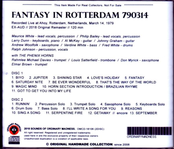 Earth, Wind & Fire/Netherlands 1979 - Image 2
