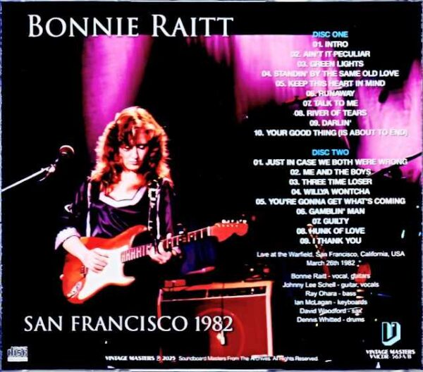 Bonnie Raitt Bonnie Raitt/CA,USA 1982 Complete - Image 2