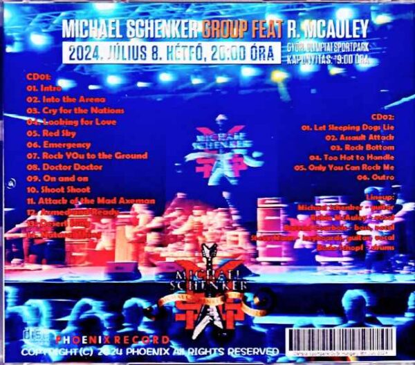 Michael Schenker Group Michael Schenker/Hungary 2024 Complete - Image 2