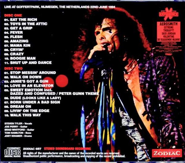 Aerosmith/Netherlands 1994 Soundboard Edition - Image 2