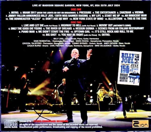 Billy Joel / NY, USA 7.25.2024 Complete Soundboard Edition - Image 2