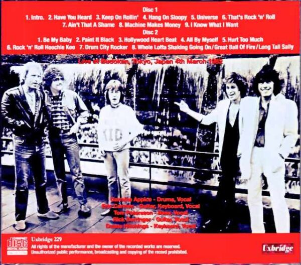 Carmine Appice Eric Carmen, Rick Derringer Carmine Appice Eric Carmen/Tokyo,Japan 1982 Complete - Image 2
