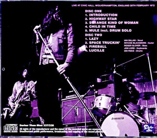Deep Purple/England,UK 1972 Upgrade - Image 2