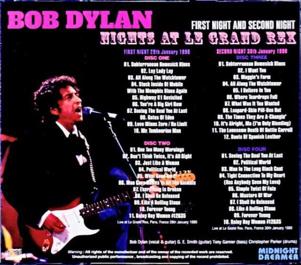 Bob Dylan/France 1990 2Days Complete Vol.1 - Image 2