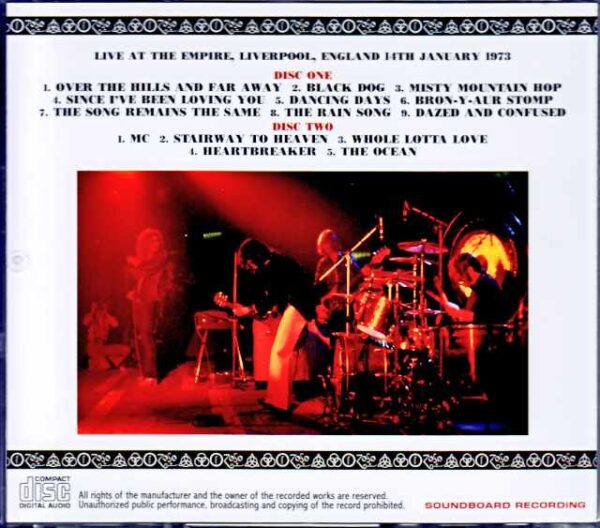 Led Zeppelin/England,UK 01.14.1973 Upgrade - Image 2