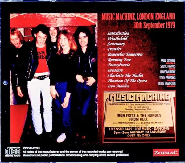 Iron Maiden/London,UK 1979 Complete Upgrade - Image 2