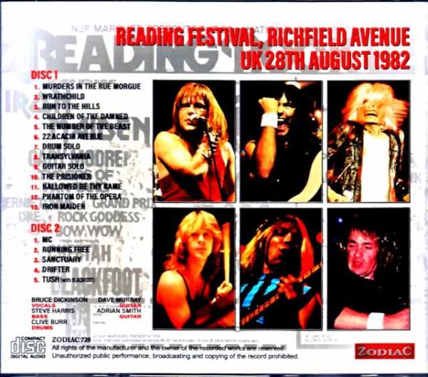 Iron Maiden Iron Maiden/England,UK 8.28.1982 Complete Upgrade - Image 2