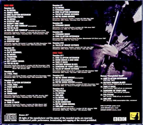 Cream/Collection of BBC Recording Sessions and Live Performances Upgrade - Image 2