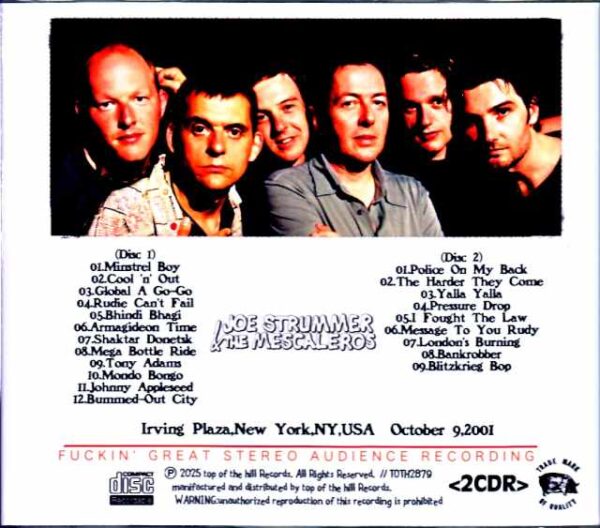 Joe Strummer and the Mescaleros Joe Strummer/NY,USA 10.09.2001 Complete - Image 2