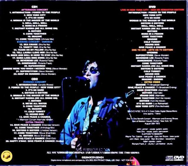 John Lennon Stevie Wonder, Roberta Flack John Lennon/One to One One to One NY,USA 1972 2Shows & more - Image 2
