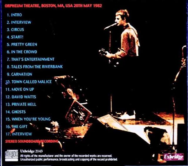 Jam,The Jam/MA,USA 1982 Soundboard Edition - Image 2