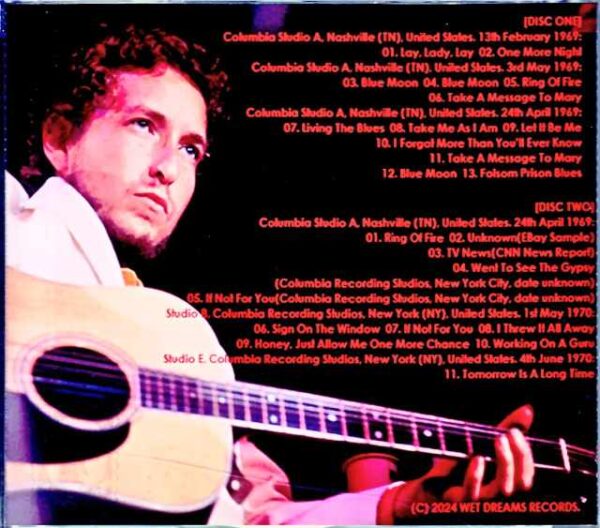 Bob Dylan/Nashville Session TN,USA 1969 - Image 2