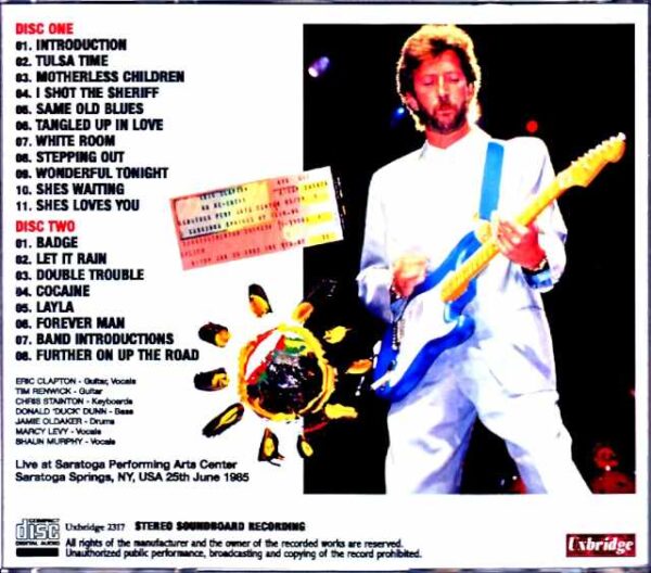 Eric Clapton/NY,USA 1985 Complete Soundboard Edition - Image 2