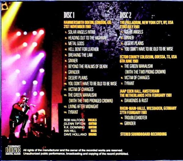 Judas Priest/London,UK 1981 Complete Upgrade & more - Image 2
