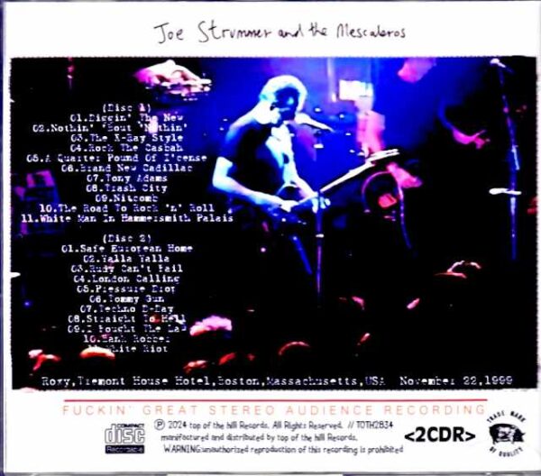 Joe Strummer and the Mescaleros Joe Strummer/MA,USA 1999 - Image 2