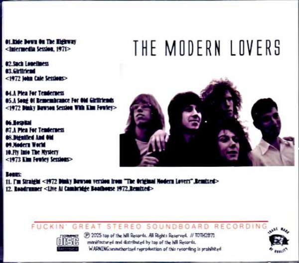 Modern Lovers/Unreleased Sessions 1971-1973 - Image 2