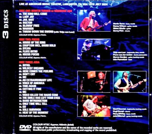 Asia Focus Martin Turner ex. Wishbone Ash Asia Focus Martin Turner/PA,USA 2024 - Image 2