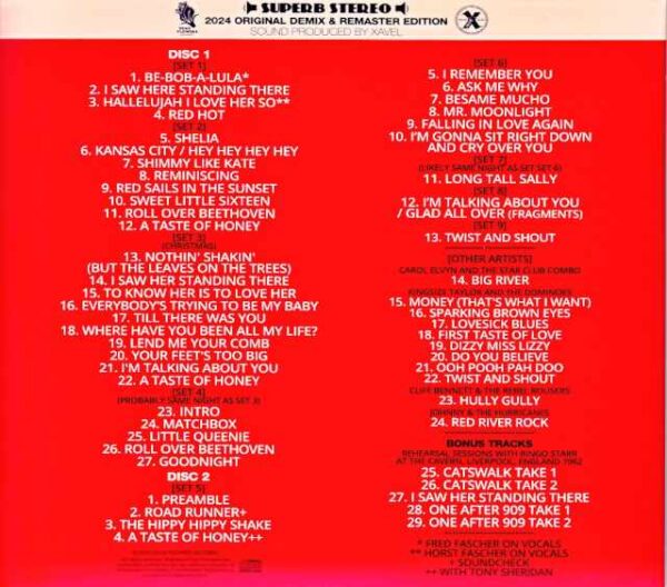 Beatles The Beatles/The Star Club Recorded Live at the Star Club Germany 1962 Demix & Remastered - Image 2