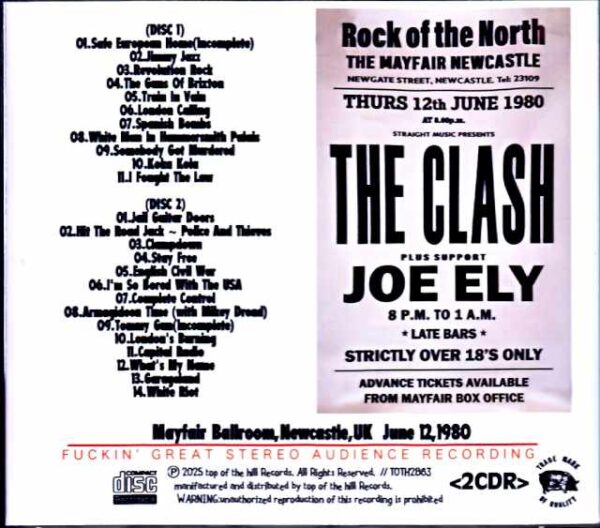 Clash/England,UK 06.12.1980 - Image 2