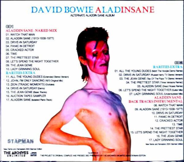 David Bowie/Aladdin Sane A Lad Insane Alternate Album - Image 2
