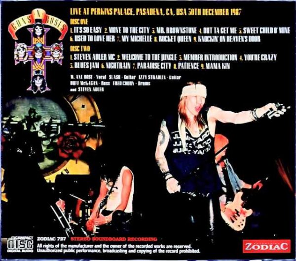 Guns N' Roses Guns N' Roses/CA,USA 1987 Soundboard Edition - Image 2