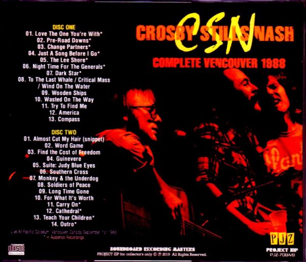 CSN & Y Crosby Stills & Nash/Canada 1988 - Image 2