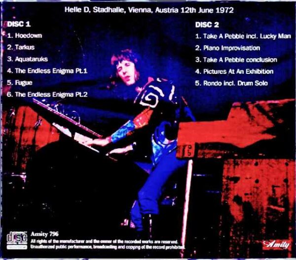 Emerson, Lake and Palmer Emerson, Lake and Palmer/Austria 06.12.1972 - Image 2