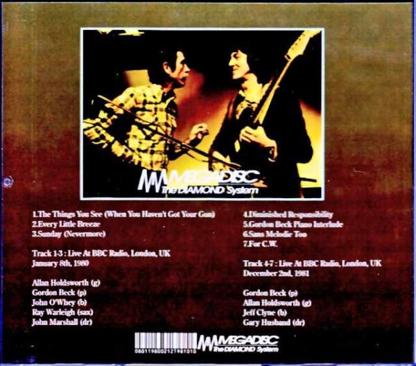 Allan Holdsworth Gordon Beck/London,UK 1980 & more - Image 2
