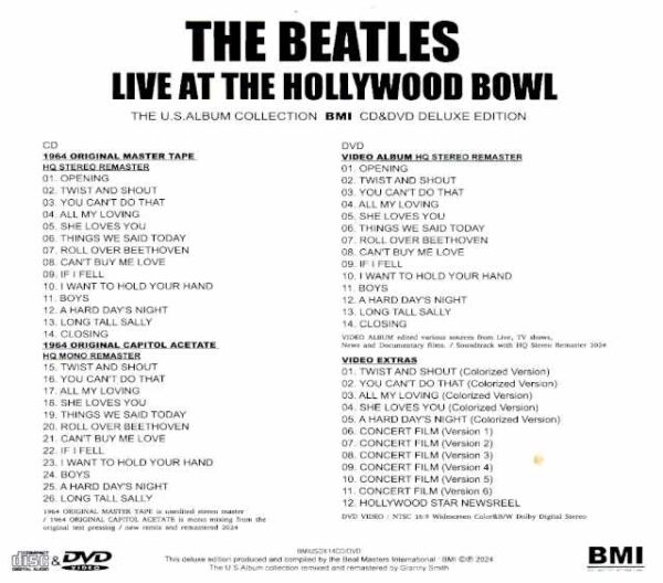 Beatles Live at the Hollywood Bowl 1964 Capitol U.S. Edition Unreleased Live Album U.S. Album Collection Deluxe Edition - Image 2
