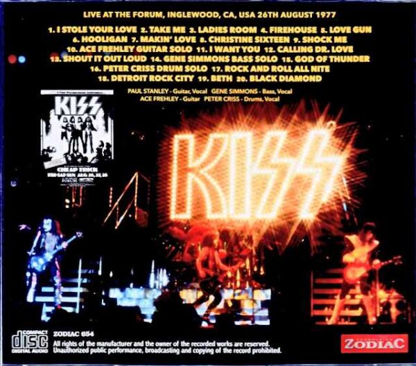 Kiss/CA,USA 8.26.1977 Complete - Image 2