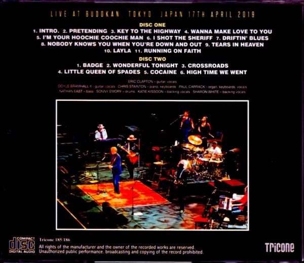 Eric Clapton/Tokyo,Japan 4.17.2019 Upgrade