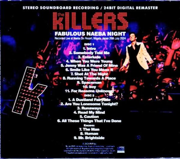 Killers/Niigata,Japan 2024 Complete Soundboard Edition - Image 2