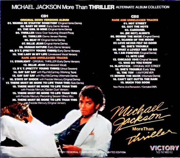 Michael Jackson Thriller Original Demo Versions Album and Rare Unreleased Tracks - Image 2