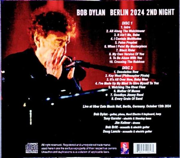 Bob Dylan/Germany 10.12.2024 Complete - Image 2