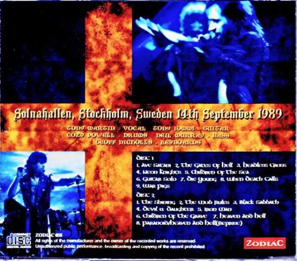Black Sabbath Black Sabbath/Sweden 1989 - Image 2