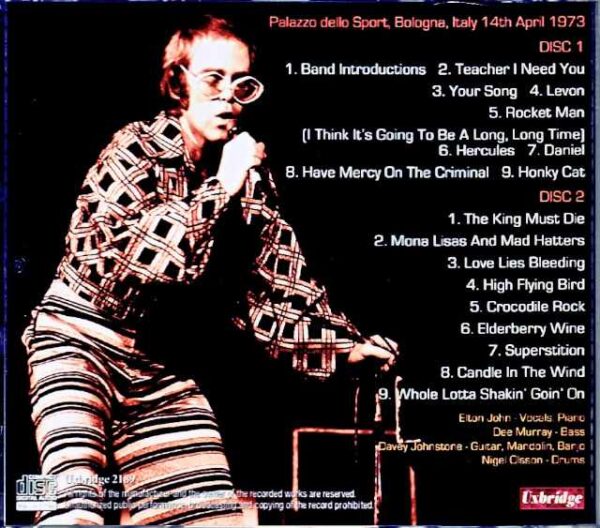 Elton John/Italy 1973 Complete - Image 2