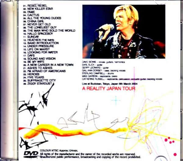 David Bowie/Tokyo,Japan 3.8.2004 Complete Jewel Version - Image 2