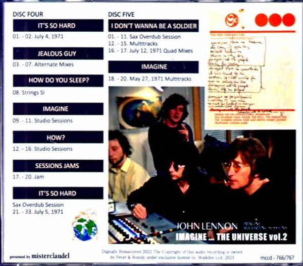 John Lennon Imagine... Recording Sessions Vo2-2 - Image 2