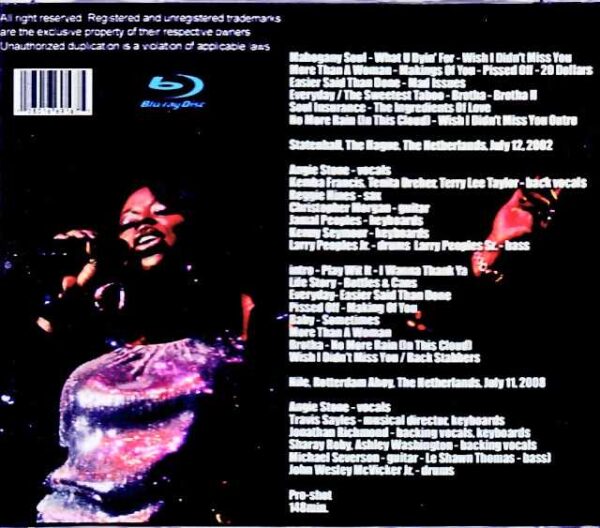 Angie Stone Angie Stone/Netherlands 2002 & more Blu-Ray Version - Image 2