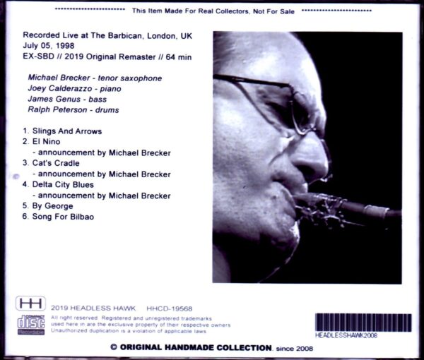 Michael Brecker Quartet Michael Brecker/London,UK 1998 - Image 2