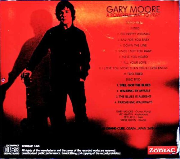 Gary Moore/Osaka,Japan 04.26.2010 Complete - Image 2