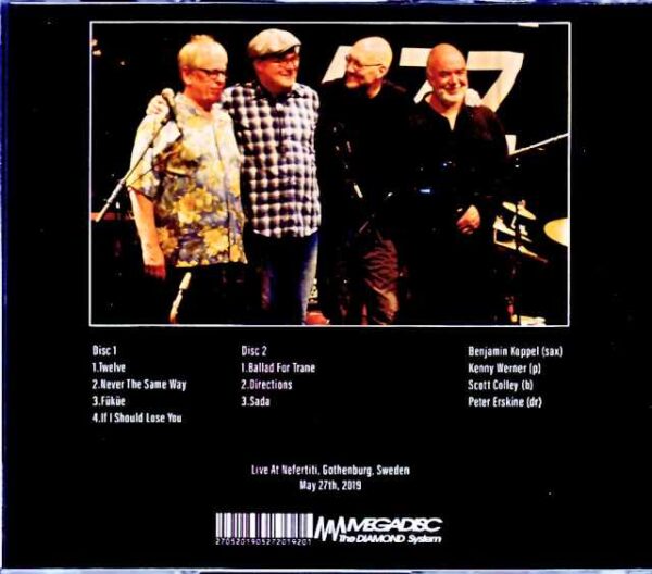 Art of the Quartet Benjamin Koppel,Kenny Werner,Scott Colley,Peter Erskin/Sweden 2019 - Image 2