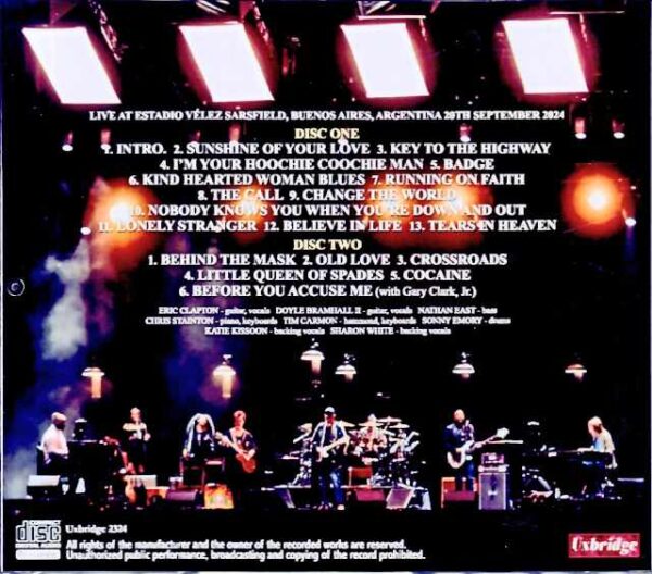 Eric Clapton Eric Clapton/Argentina 2024 Complete - Image 2